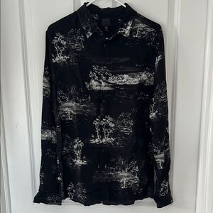 H&M Graphic Button Down Shirt